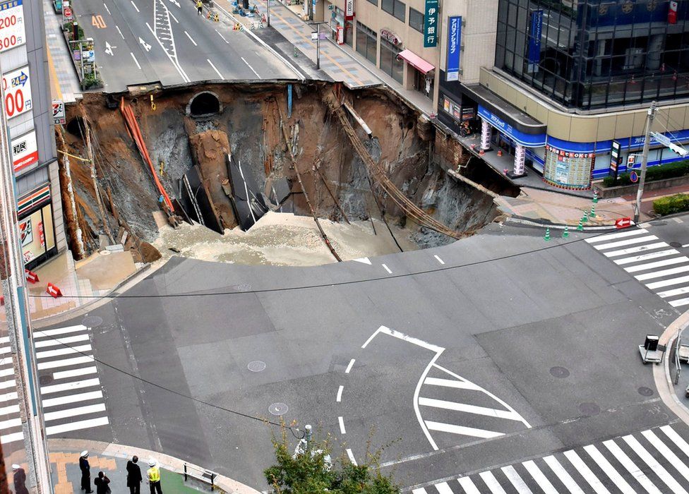 massive sinkhole